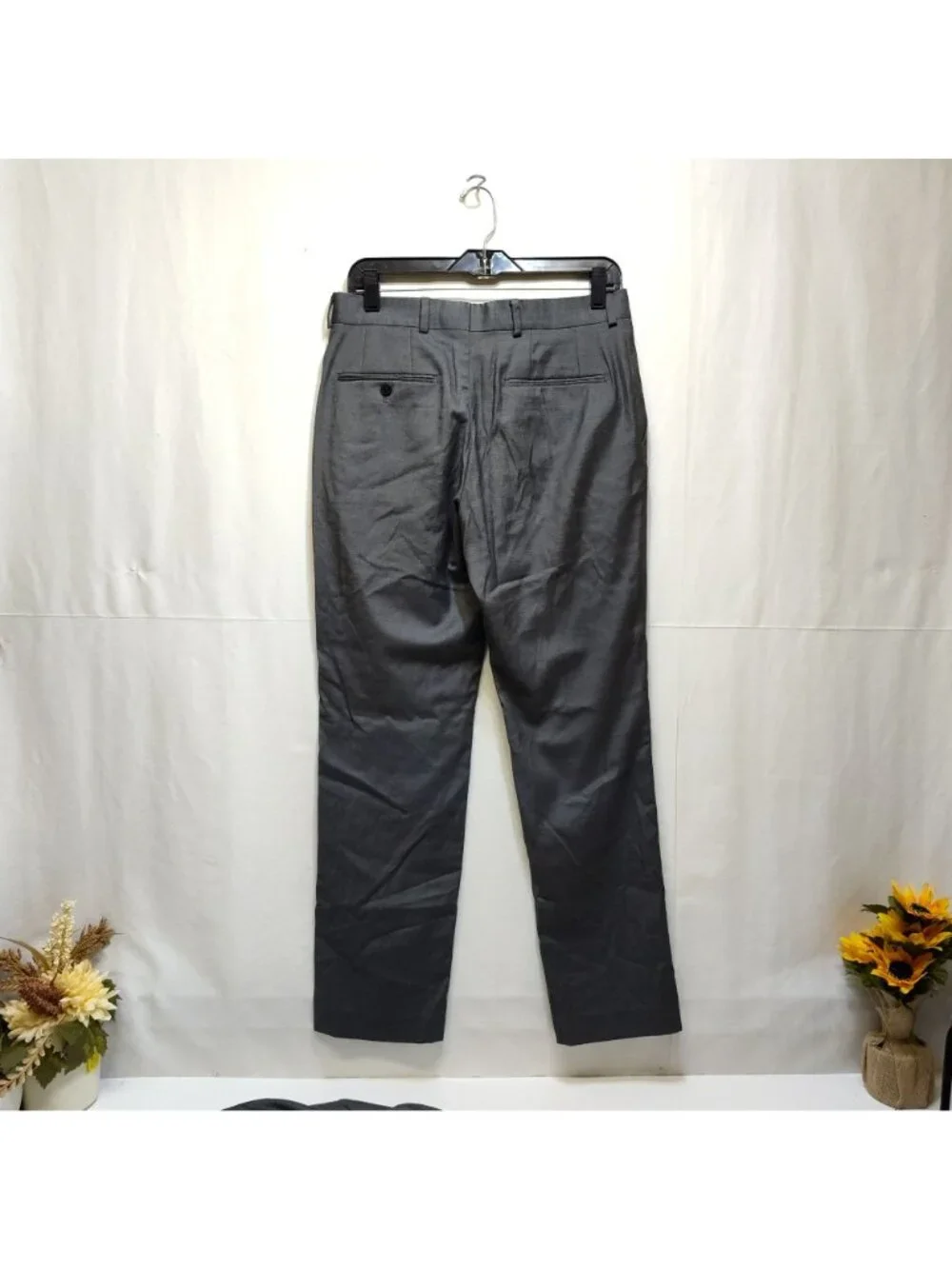 JF J. Ferrar Men's Slim Fit 2-Piece Suit Gray 38R Jacket Pants 30x30 Stretch VGC
